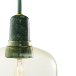 Lampa Wisząca Amp Okrągła Złoto-Zielona Normann Copenhagen