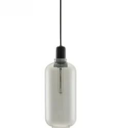 Lampa Wisząca Amp Podłużna Przydymiony Czarny Normann Copenhagen