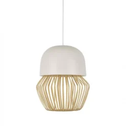 Lampa Wisząca Anemos 35 Cm Beżowa Forestier