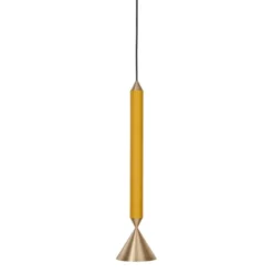 Lampa Wisząca Apollo 39 Miodowy Mosiądz Pholc
