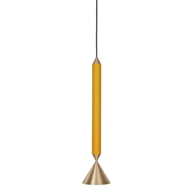 Lampa Wisząca Apollo 39 Miodowy Mosiądz Pholc