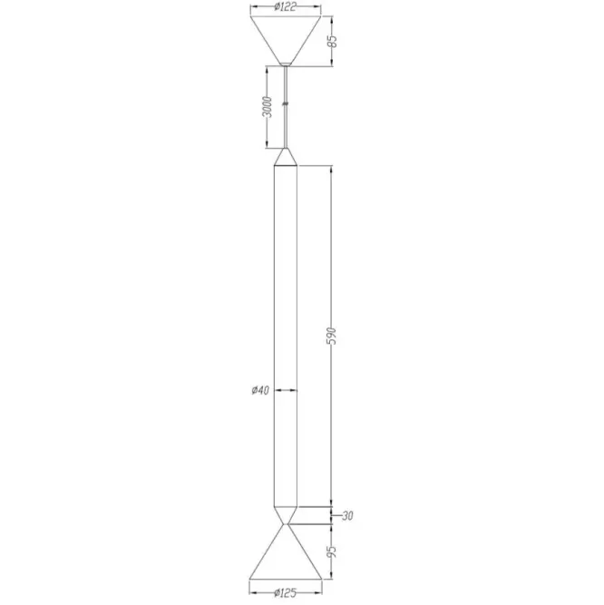 Lampa Wisząca Apollo 59 Morski Błękit Mosiądz Pholc