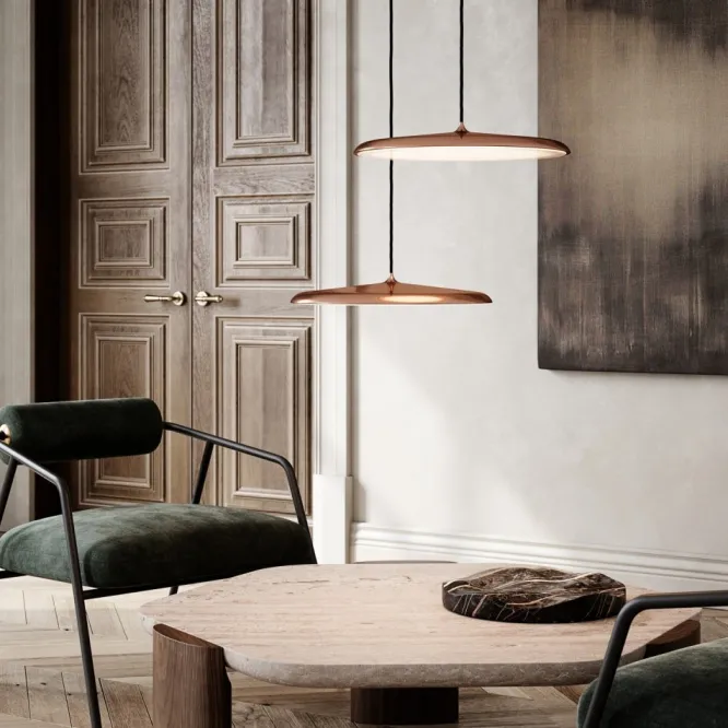 Lampa Wisząca Artist 40 Cm Miedziana