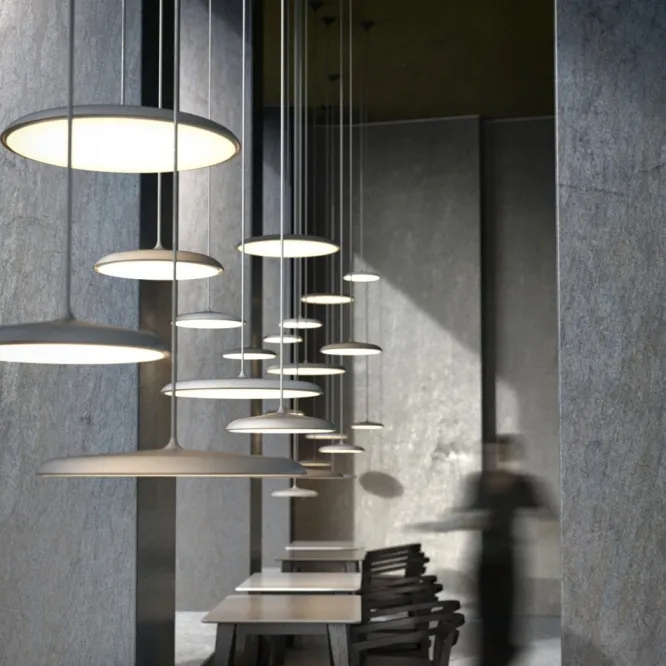 Lampa Wisząca Artist 40 Cm Szara