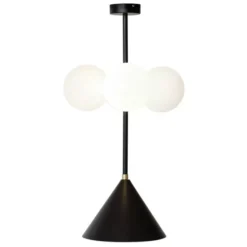 Lampa Wisząca Axis 4 Globes Czarna Atelier Areti