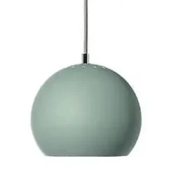 Lampa Wisząca Ball Jasnoszara Matowa 18 Cm Frandsen