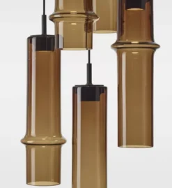 Lampa Wisząca Bamboo Forest 60 Cm Przydymiony Brąz Brokis
