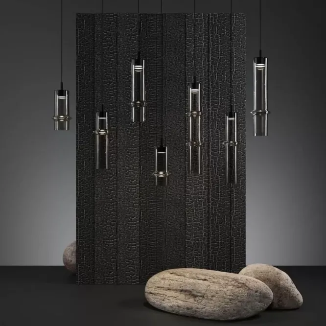 Lampa Wisząca Bamboo Forest 60 Cm Przydymiony Brąz Brokis