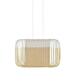 Lampa Wisząca Bamboo Oval 55 Cm Biała Forestier