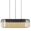 Lampa Wisząca Bamboo Oval 80 Cm Czarna Forestier