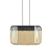 Lampa Wisząca Bamboo Oval 55 Cm Czarna Forestier