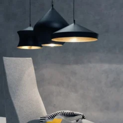 Lampa Wisząca Beat Stout Czarna Tom Dixon