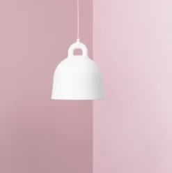 Lampa Wisząca Bell Medium Biała Normann Copenhagen