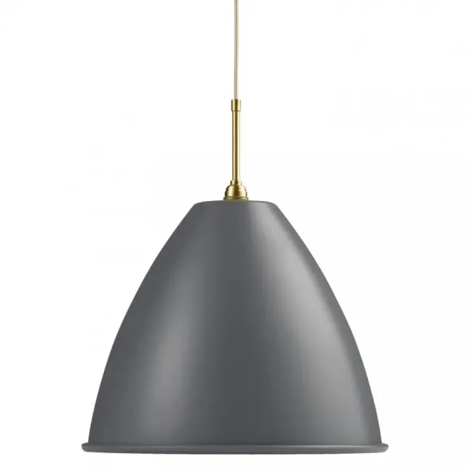 Lampa Wisząca Bestlite Bl9 40 Cm Stal Mosiężna Szara Matowa Gubi