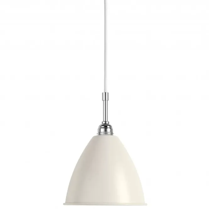 Lampa Wisząca Bestlite Bl9 16 Cm Stal Chromowana Biała Matowa Gubi