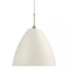 Lampa Wisząca Bestlite Bl9 40 Cm Stal Mosiężna Biała Matowa Gubi