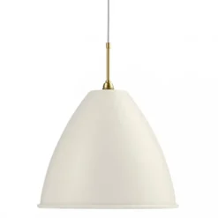 Lampa Wisząca Bestlite Bl9 40 Cm Stal Mosiężna Biała Matowa Gubi