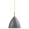 Lampa Wisząca Bestlite Bl9 21 Cm Stal Mosiężna Szara Matowa Gubi