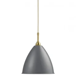 Lampa Wisząca Bestlite Bl9 21 Cm Stal Mosiężna Szara Matowa Gubi