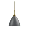 Lampa Wisząca Bestlite Bl9 16 Cm Stal Mosiężna Szara Matowa Gubi