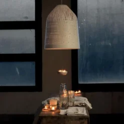 Lampa Wisząca Black Out Biała 50 Cm Karman