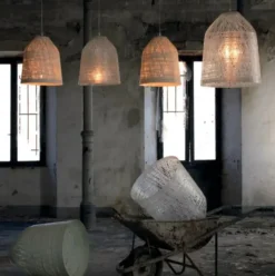 Lampa Wisząca Black Out Biała 35 Cm Karman