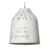 Lampa Wisząca Black Out Biała Outdoor 50 Cm Karman