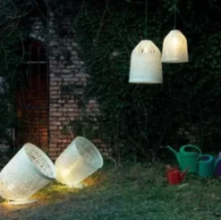 Lampa Wisząca Black Out Biała Outdoor Karman