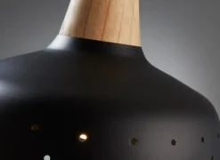 Lampa Wisząca Blog Czarna Kave Home
