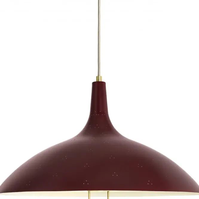 Lampa Wisząca 1965 Bordowa Gubi