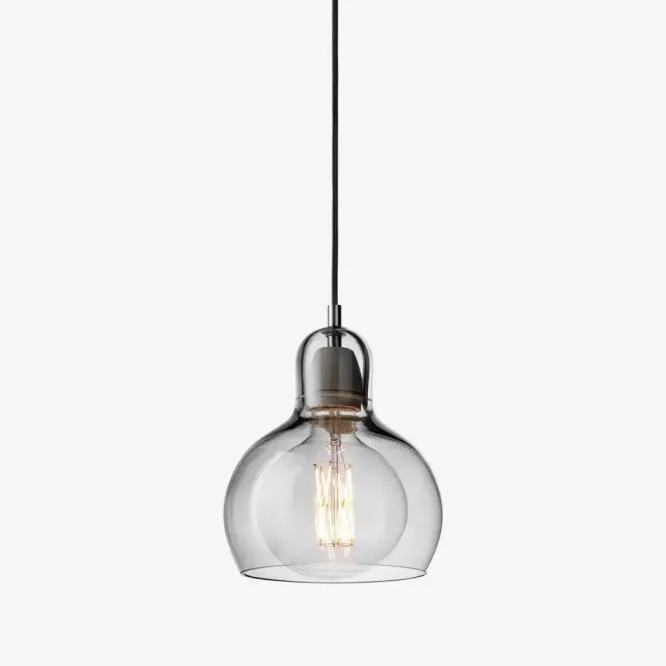 Lampa Wisząca Bulb Sr2 Srebrna Przewód Czarny Andtradition