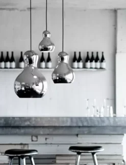 Lampa Wisząca Calabash 22,4 Cm Srebrna Fritz Hansen