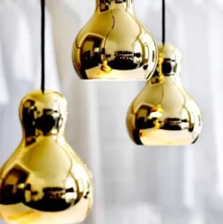 Lampa Wisząca Calabash 22,4 Cm Złota Fritz Hansen