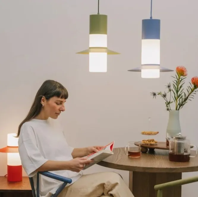 Lampa Wisząca Caponio Niebieska Ummo