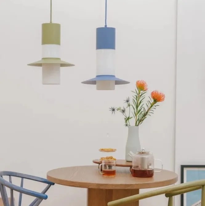 Lampa Wisząca Caponio Niebieska Ummo