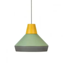 Lampa Wisząca Cat S Hat Żółto-Zielono-Szara Grupa Products