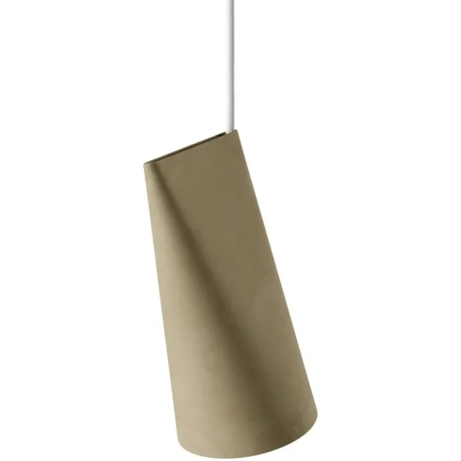 Lampa Wisząca Ceramiczna Narrow Oliwkowa Moebe