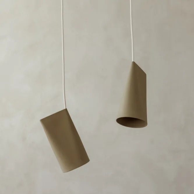 Lampa Wisząca Ceramiczna Narrow Oliwkowa Moebe