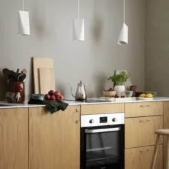 Lampa Wisząca Ceramiczna Narrow Biała Moebe