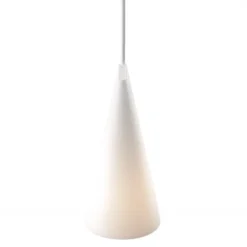 Lampa Wisząca Ceramiczna Narrow Biała Moebe
