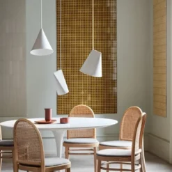 Lampa Wisząca Ceramiczna Narrow Biała Moebe