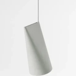 Lampa Wisząca Ceramiczna Narrow Jasnoszara Moebe