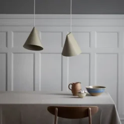 Lampa Wisząca Ceramiczna Wide Oliwkowa Moebe