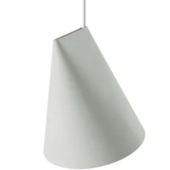 Lampa Wisząca Ceramiczna Wide Jasnoszara Moebe