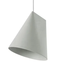 Lampa Wisząca Ceramiczna Wide Jasnoszara Moebe