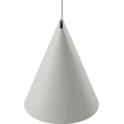 Lampa Wisząca Ceramiczna Wide Jasnoszara Moebe