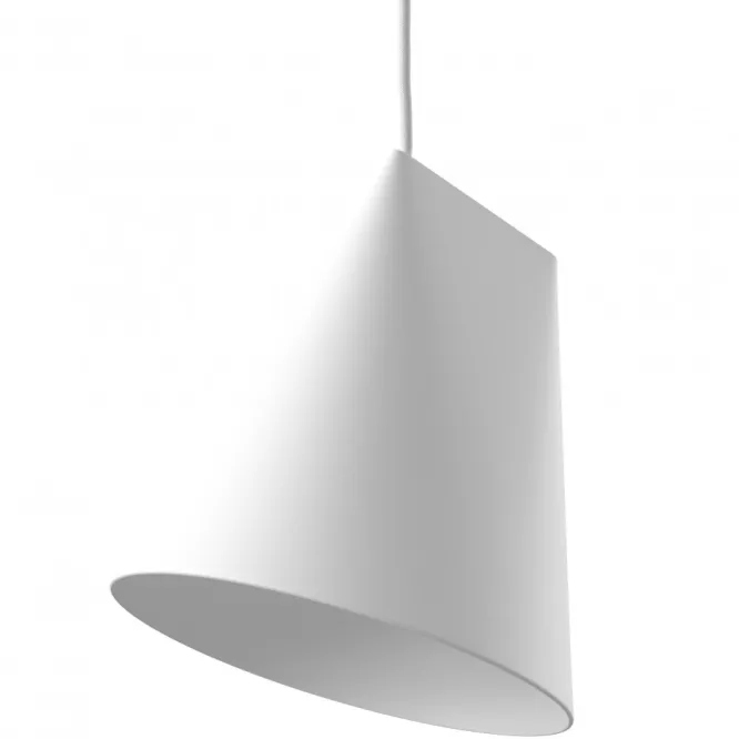 Lampa Wisząca Ceramiczna Wide Biała Moebe