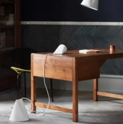Lampa Wisząca Ceramiczna Wide Biała Moebe