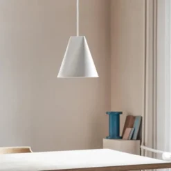 Lampa Wisząca Ceramiczna Wide Biała Moebe