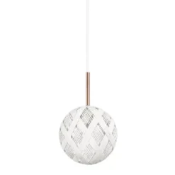Lampa Wisząca Chanpen 19 Cm Biała Forestier
